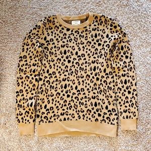 Leopard J Crew sweater, size XXS, $20